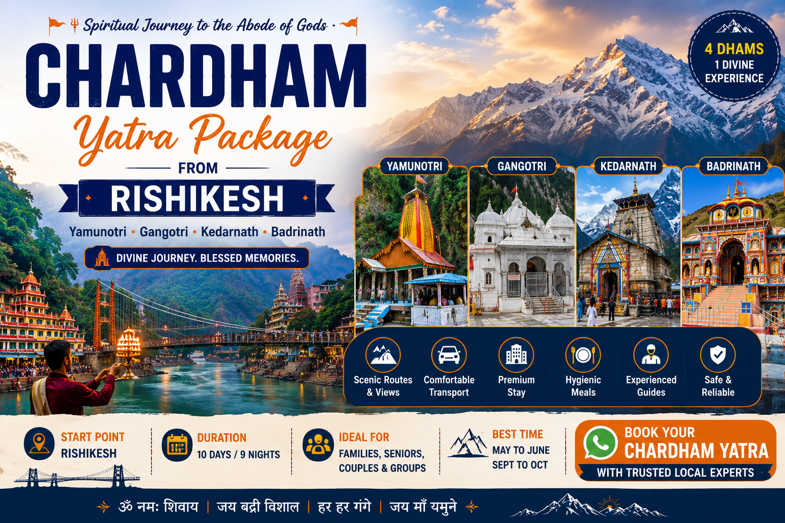 TraveloHimalayas Char Dham Yatra Package from Rishikesh