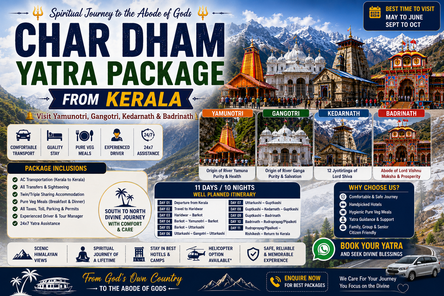 TraveloHimalayas Chardham Yatra Package from Kerala